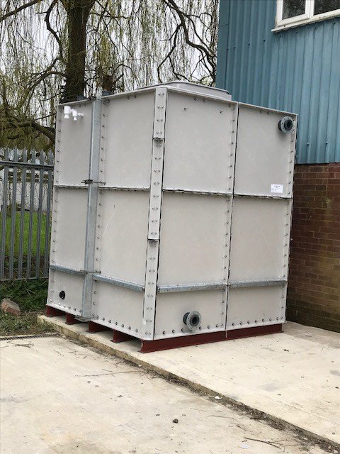 PurStorage's tweet photo. 10,000 litre sectional tank c/w internal weir plate for a chiller system. Supplied and assembled in Coventry by @PurStorage Clean &amp; sterilisation carried out by @purewaterenvi https://t.co/SLqWXj8gPf