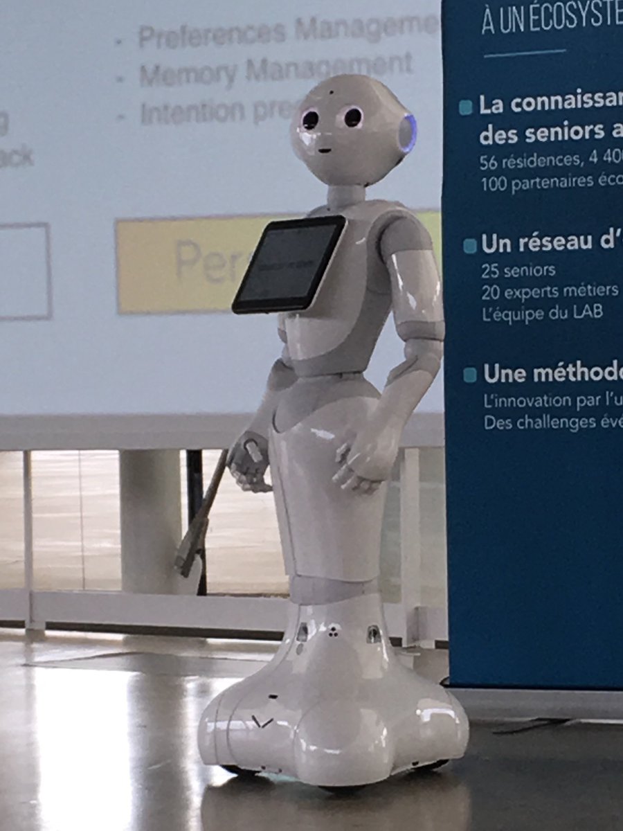C_Cartaillac's tweet image. Incubation @HoomanoCompany au @LabSenioriales. Présentation projet #RobotAssistant #RobotdeCompagnie aux #ExpertsSenior et #ExpertsMetier