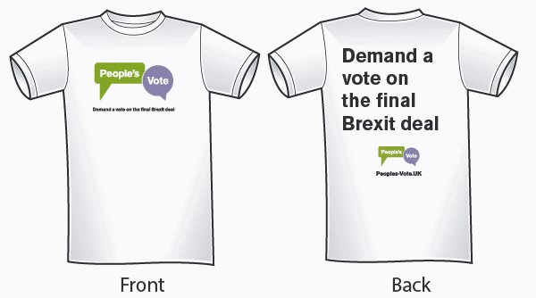 Coming to the march for a #peoplesvote in London on June 23rd? Get yourself an official t-shirt and show your support for a People's Vote on the final #Brexit deal!

ob-shop.co.uk/UserContentQui…