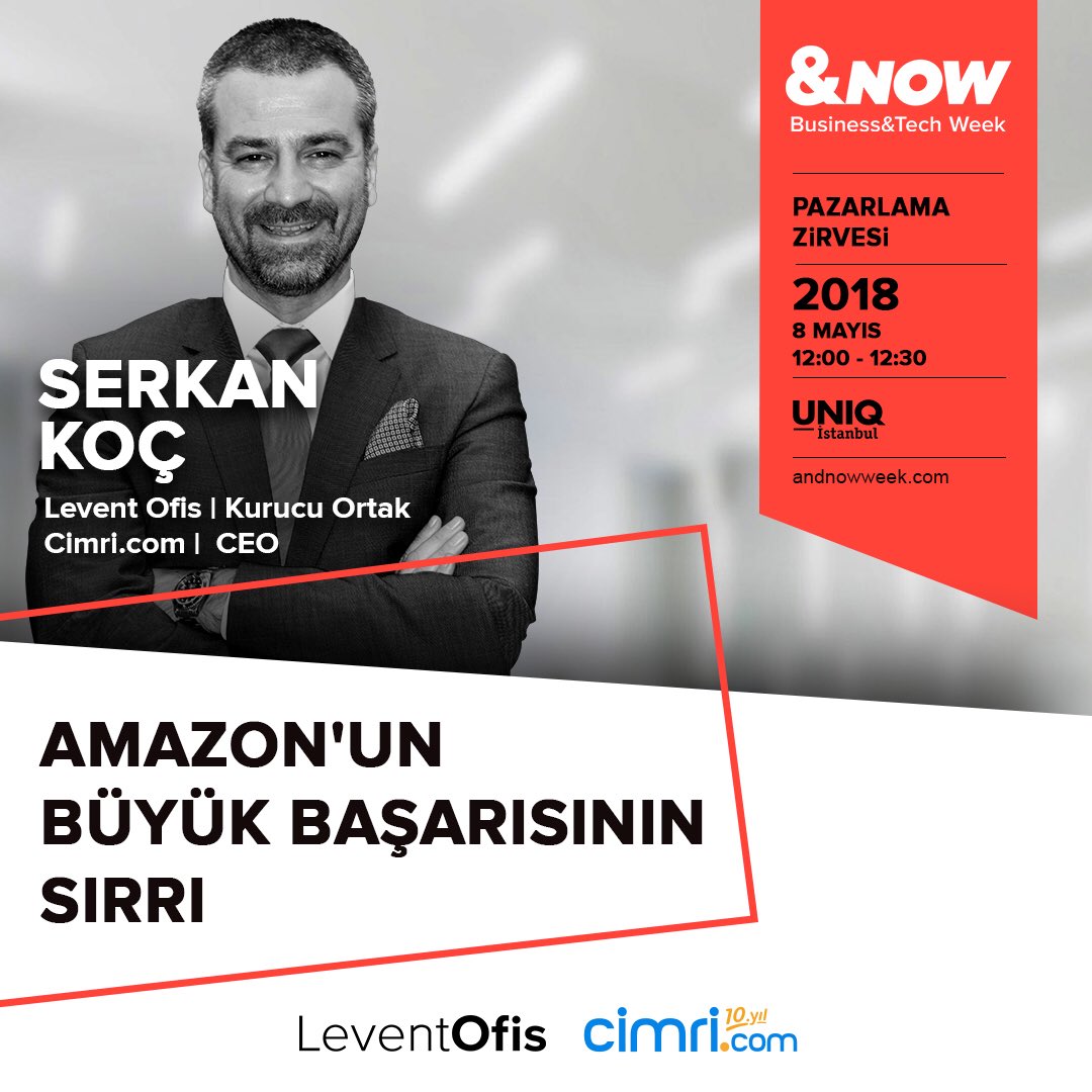 serkankoc1973's tweet photo. @LeventOfis ve @cimri adına pazarlama zirvesinde @amazon hakkında çok az bilinenleri paylaşacağım https://t.co/Y6ZNoR86ve