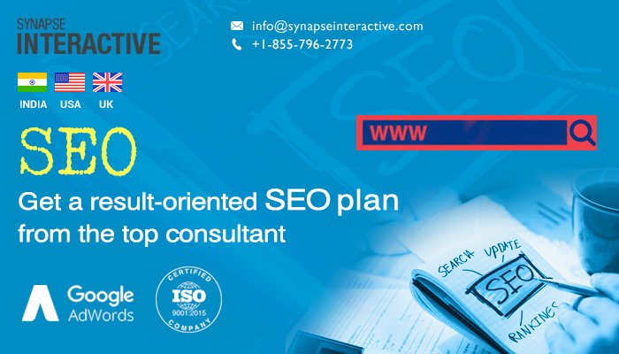 SEO consulting services offered by SynapseInteractive are cost-effective and help you to achieve the top rankings in most of the leading search engines. Hire our SEO consultants to go closer to your target customers and earn incredible ROI. #SEO_Consultancy