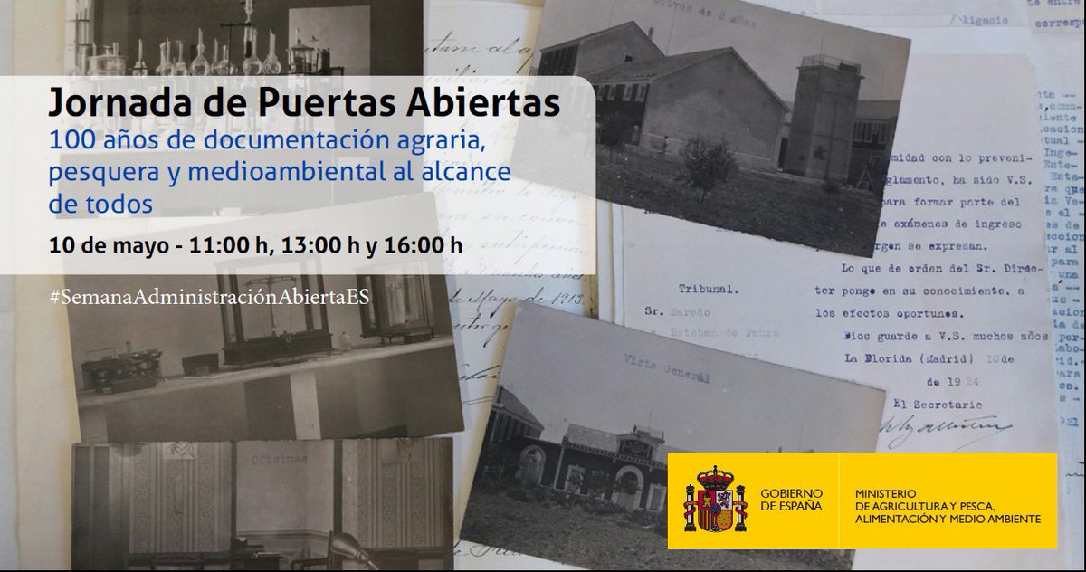 ¡¡Ven a conocer la Administración!!  

Del 7 al 11 de mayo tenemos múltiples actividades para conocer mejor la Administración #SemanaAdministracionAbiertaES

Consulta los eventos y participa en la 
#OpenGovWeek ➡️ mapama.gob.es/es/ministerio/…

¡No te lo pierdas!