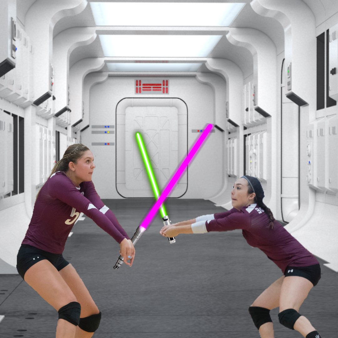 SCWVball's tweet photo. May the Fourth be with YOU during finals!! βDO or DO NOT! There is no tryβ #SCWVB #StarWars https://t.co/VtWGpMlxIW