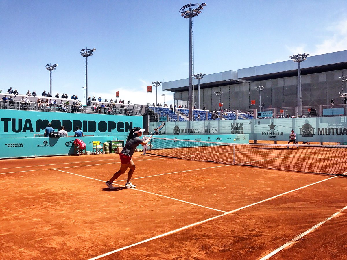 Nice to be back to @mutuamadridopen 👋🏼 #hola