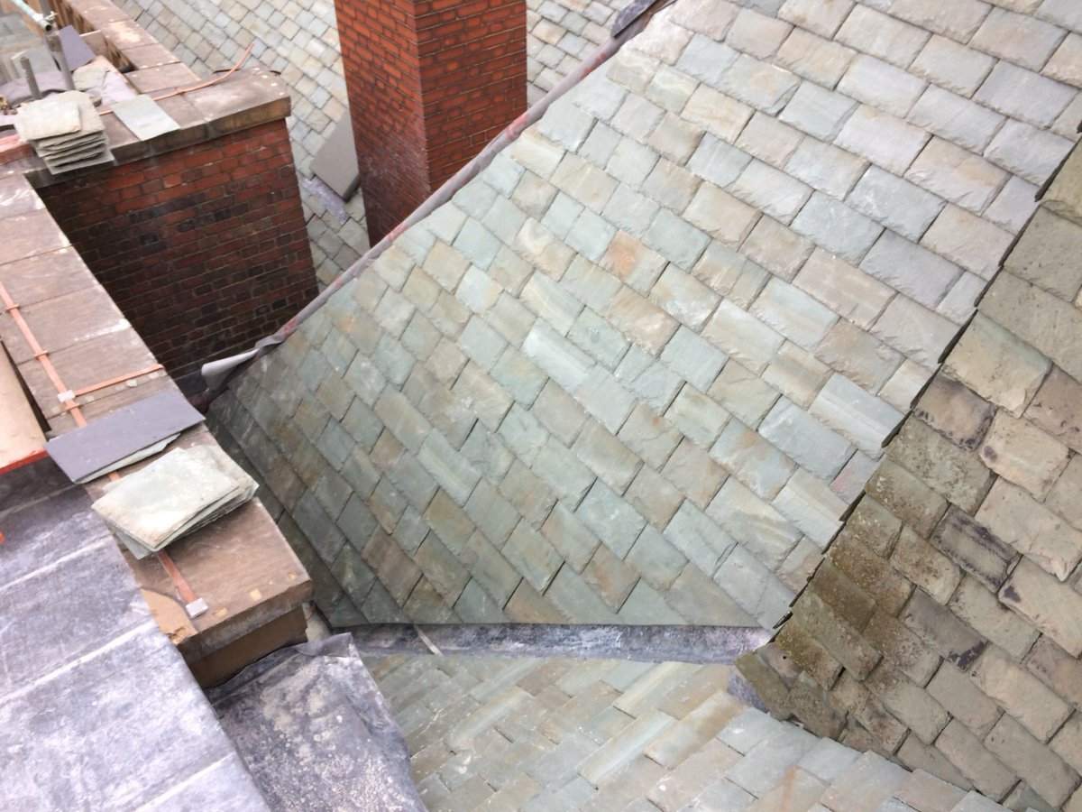 castle_roofing's tweet photo. Plenty still to go , here’s some progress photos of our Westmorland slating and Lead sheet work at Smethwick Council buildings for @stoneedgeuk @SmethwickNews https://t.co/4YXiTqP411