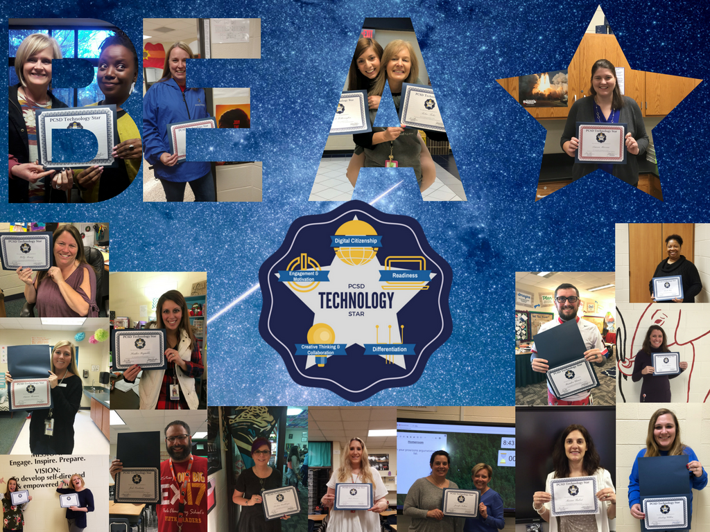 jbartonPCSD's tweet photo. It's been a great first year for the #PCSDTechStar Progam! So far, we have had 49 teachers complete the course and earn their star. Don't worry if you weren't one of them, you can still #BeAStar - join the course today! https://t.co/vWdnMctm3Z https://t.co/SKzk5toOtb