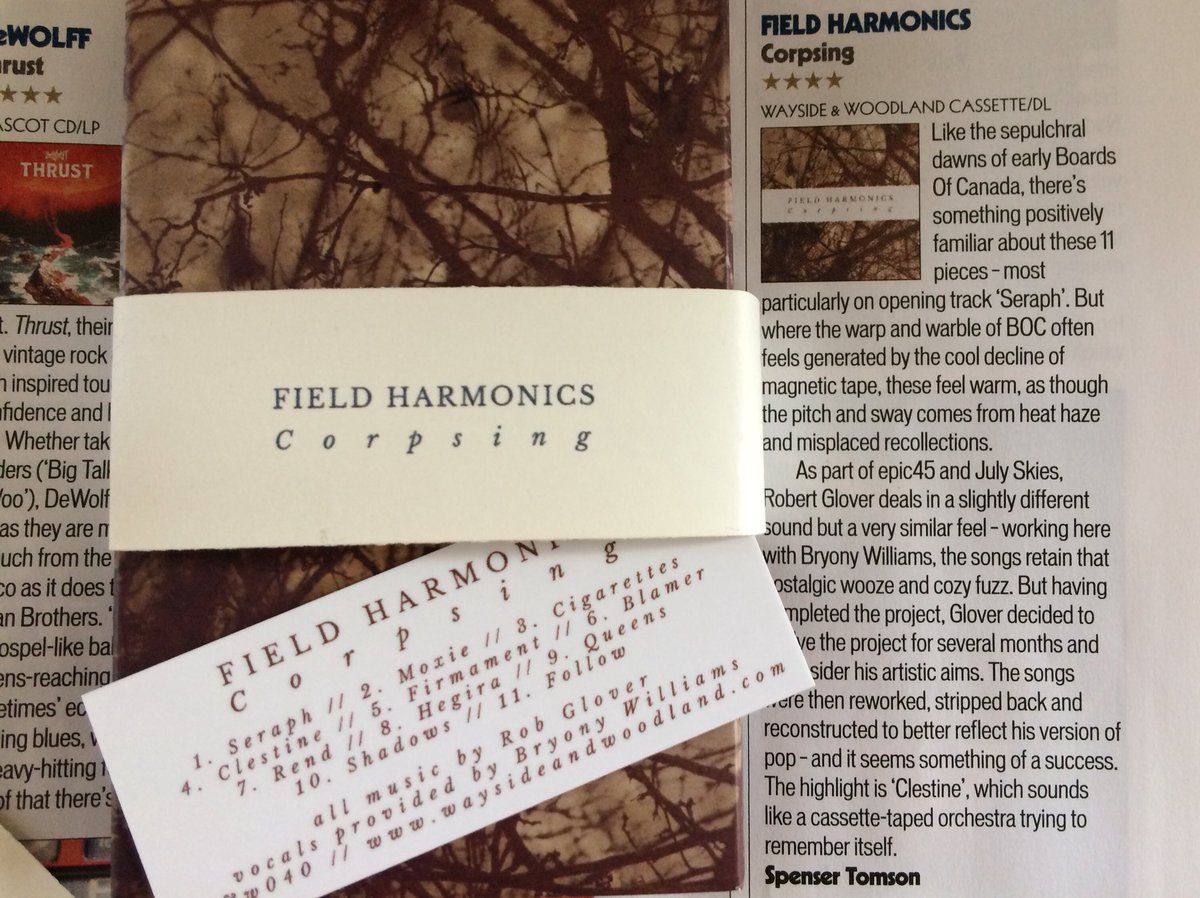 A warm thank you to <a href="/shindigmagazine/">𝐒𝐡𝐢𝐧𝐝𝐢𝐠!</a> and @TronsMrTomson (I hope) for the four star review of <a href="/FieldHarmonics/">Robert Glover</a>’ Corpsing in this months magazine. Go read that mag it’s ace! Still a couple left on the store.