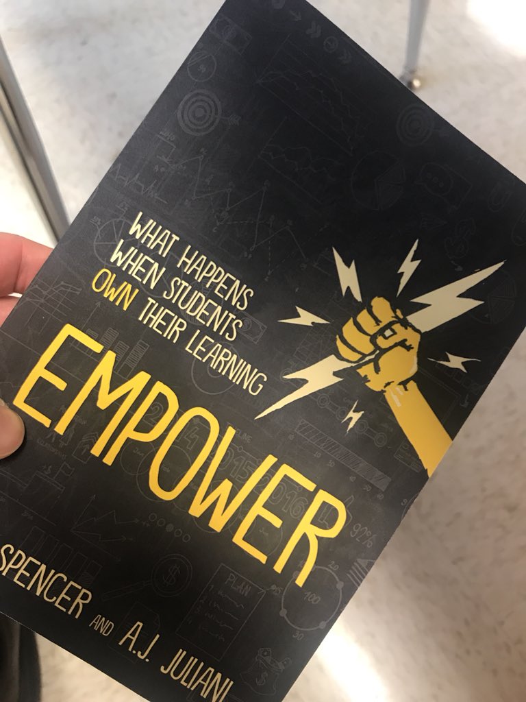 I hate state testing, but one of the positive things about it is that I was able to read this GREAT book this week by <a href="/spencerideas/">Dr. John Spencer</a> and <a href="/ajjuliani/">AJ Juliani</a>! #empowerbook