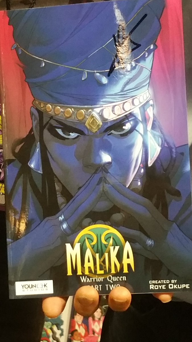 Mrbulletproof1's tweet photo. In-store signing event today @ #Bulletproofcomics  with #Malika creator and writer soon to be superstar  Roye Okupe. From 6-8pm , he will sign both trade 1 and 2 of this award winning graphic novel. Free COA will be available with purchase. Don't miss this event!!!!! https://t.co/fUFqvG6Nky