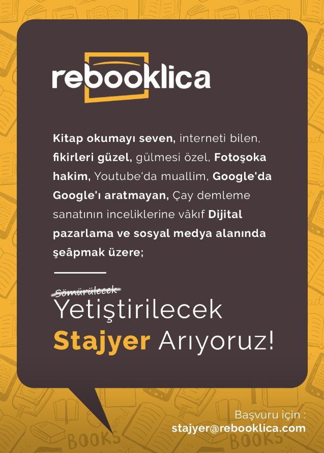 Staj yaparak; hem deneyim hem de para kazanmak istersen CV'ni Tugba.eser@fima.com 'a iletebilirsin.