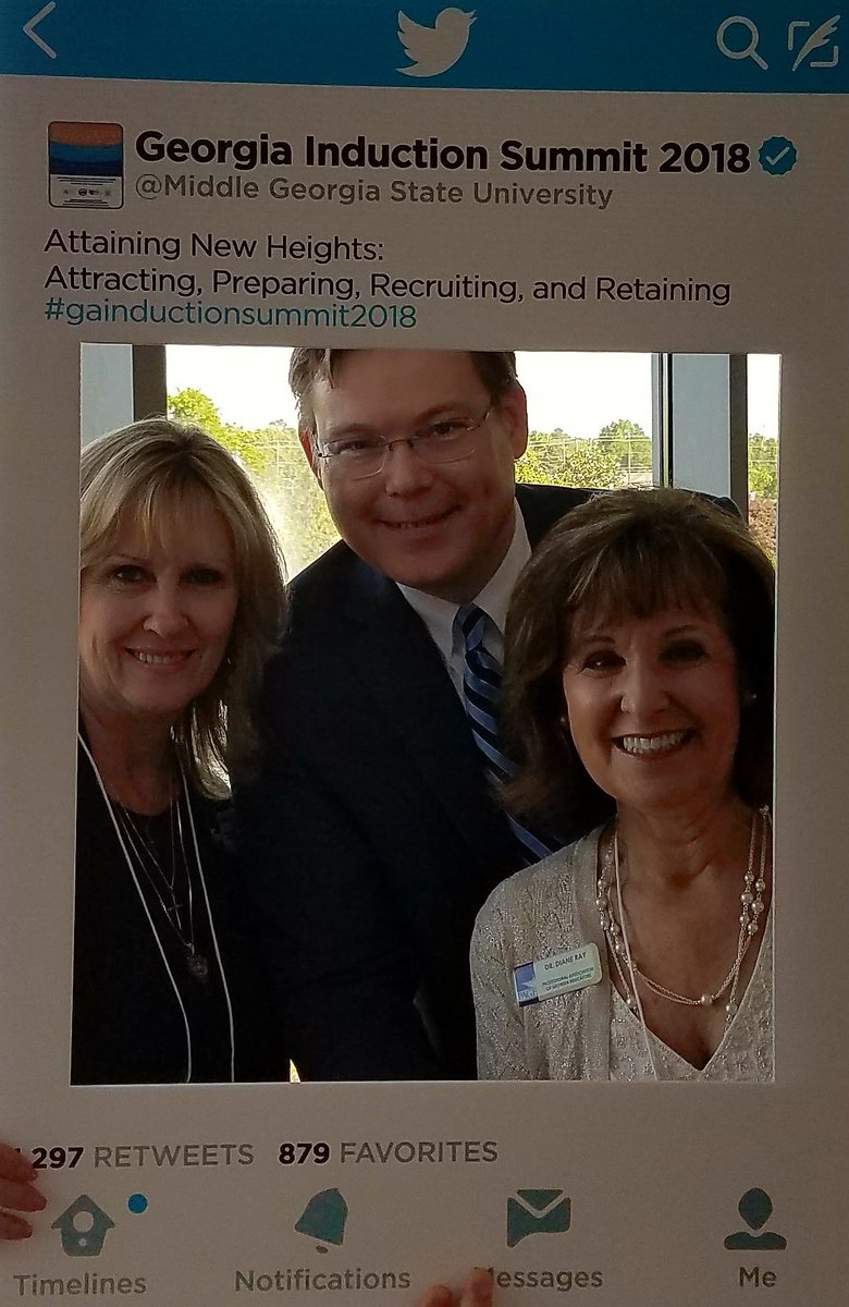 PAGE_EdNews's tweet photo. PAGE is proud to be a sponsor and presenter at today's Induction Summit with the Georgia DOE at Middle Georgia State University. PAGE staff Jo Breedlove-Johnson, Craig Harper and Diane Ray stop by the photo booth on the way to the first breakout session. #gainductionsummit2018 https://t.co/kqbMbL4Gh2