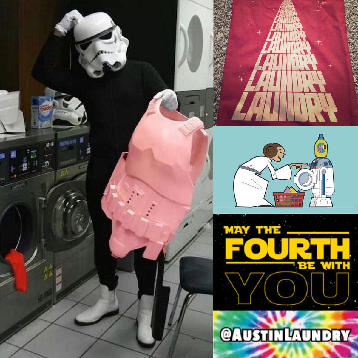 Happy #StarWarsDay from @AustinLaundry !

#KeepLaundryWeird #AustinLaundry
#Austin #Laundry

#MayThe4thBeWithYou