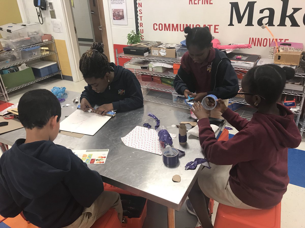 3rd grade inventors are hard at work this morning!