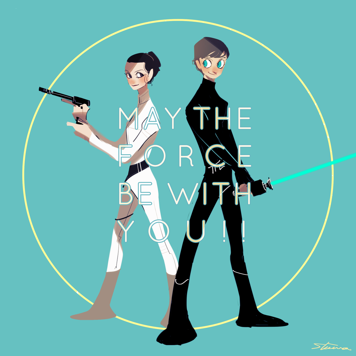 「#MayThe4thBeWithYou #StarWarsDay 」|Shima Shinyaのイラスト