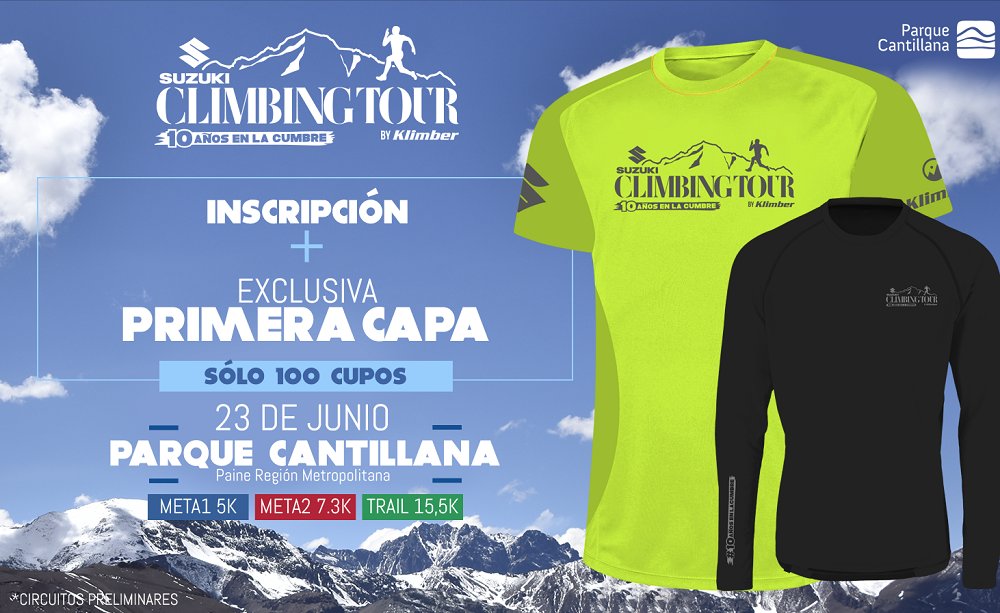Runchileweb's tweet photo. ¡Inscríbete ya en la próxima fecha del Suzuki Climbing Tour! ⚡RT + CONCURSO
⚡https://t.co/uYH10Y0jH3
#RunchileNews
#RunchileTrail #SuzukiClimbingTour https://t.co/83yU6znYNv