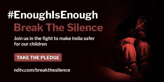 Join us in ensuring a safe nation for our children. Break the silence, India. Tell your lawmakers, ministers: #EnoughIsEnough 

Pledge your support here: ndtv.com/breakthesilence