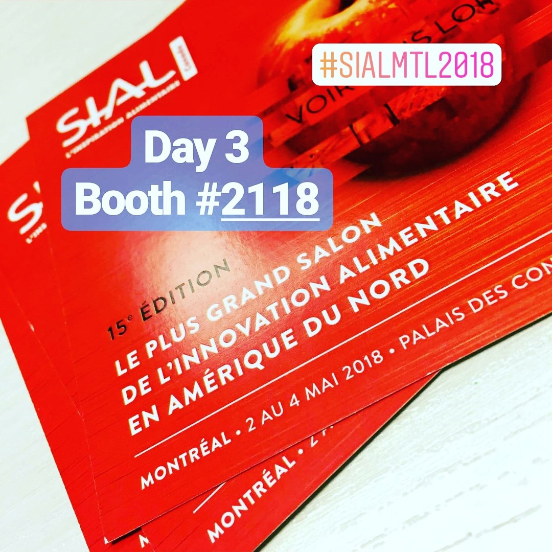 PouchMakers's tweet photo. Day 3 at @SIALCANADA
#pouchmakers Booth #2118
#sialMTL2018 #tradeshow #montreal #SIAL #SIALMTL #SIALCanada https://t.co/QPiYJMLDuz