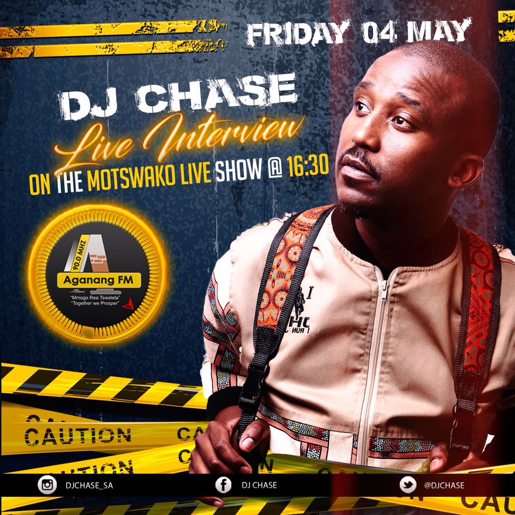 @djchase_sa will be on #Aganangfm 16:30, May we do the right thing and support the Bro 
🎤🎧 🎹  🎼🎺🥁🎸🎻

talking #thoko @ihhashielimhlophe , #Mxo & @fiestablackmusic 
#djchase #Afrohouse #afrobeat #housemusic #proudlysouthafrican #music #lifeofaproducer #lifeofadj #interview