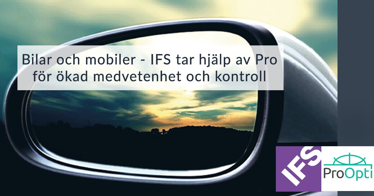 ProOpti's tweet photo. IFS använder Pro för att följa upp telefonikostnader och slippa manuell och tidskrävande hantering. Nu mäter de också den faktiska kostnaden för företagets alla bilar och möjliggöra besparingar genom bättre företagsavtal. Från mobil till bil, läs mer: https://t.co/5DQkiyhEJW https://t.co/Hk7rnLVXx1