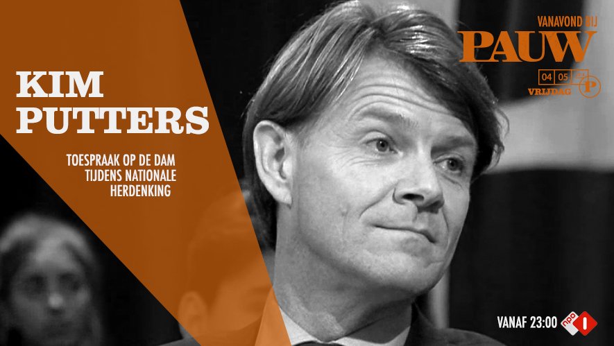 Jaarlijks nodigt het Nationaal Comité 4 en 5 mei een spreker uit om bij het Nationaal Monument op de Dam een toespraak te houden om de herinnering aan de Tweede Wereldoorlog levend te houden. Dit jaar is dat <a href="/kimputters/">Kim Putters</a>, directeur van het SCP. pauw.bnnvara.nl/nieuws/vanavon… #Pauw