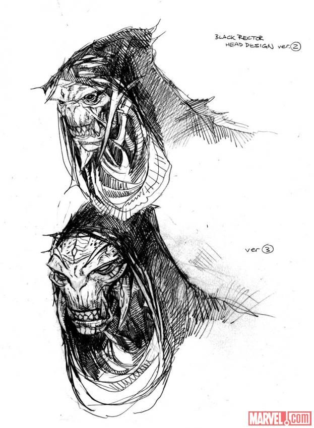 Japan Comic Art Expo 21 インフィニティーウォーでも猛威を振るったサノスの腹心の一人 コーヴァス グレイヴの元デザインは13年にジム チェウン先生がコミック インフィニティー のために描き下ろしでした 原画も持ってきます 5月19 日開催の