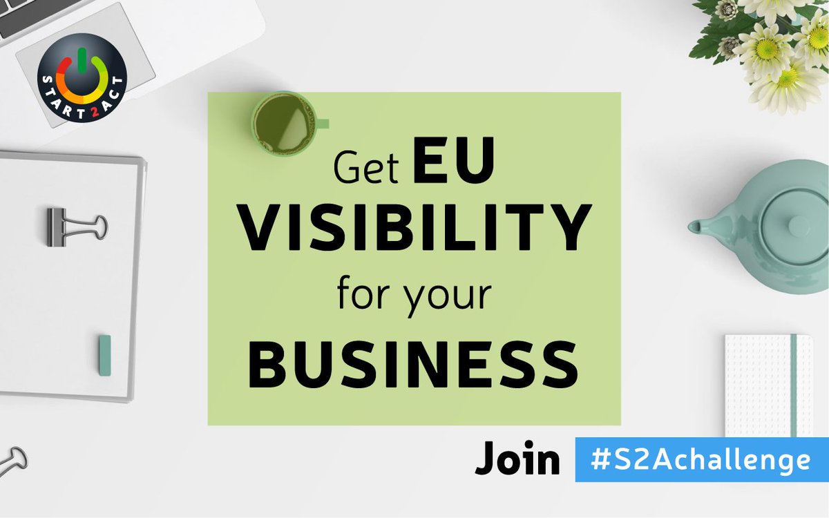 Would you like to get #EU visibility for your #SME or #startup? 🇪🇺
Join #S2AChallenge and show us how your business is #energyefficient this spring! 
More info here 👉 goo.gl/wUGmLW 
#H2020 #H2020EE