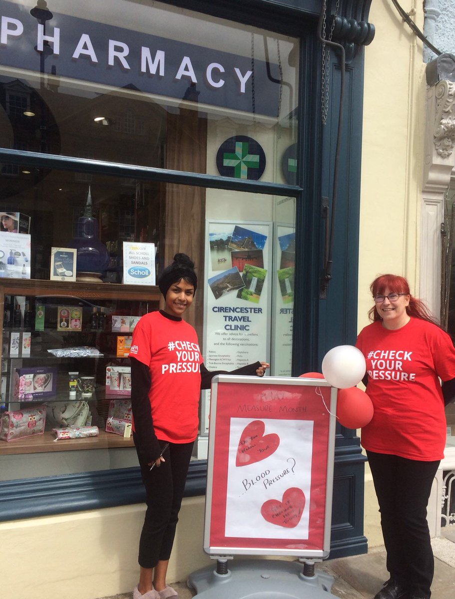Linda ACT and Hazar Pre-Reg from Hortons Pharmacy #Cirencester getting behind the 'May Measurement Month' campaign. 
maymeasure.com 
#checkyourpressure <a href="/MayMeasure/">MayMeasure</a>