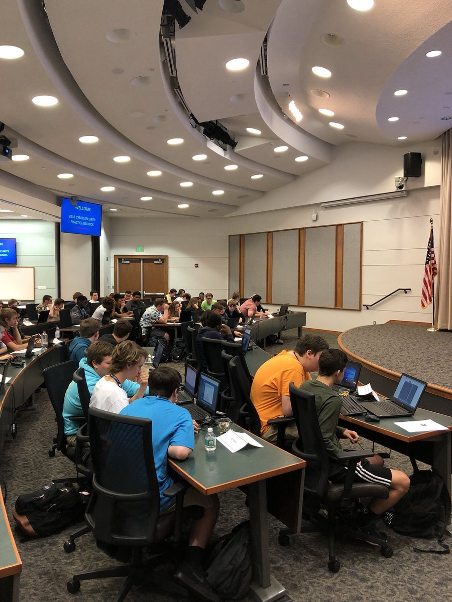 tdoughertyvb's tweet image. #2018cybersecurity practice round has begun!