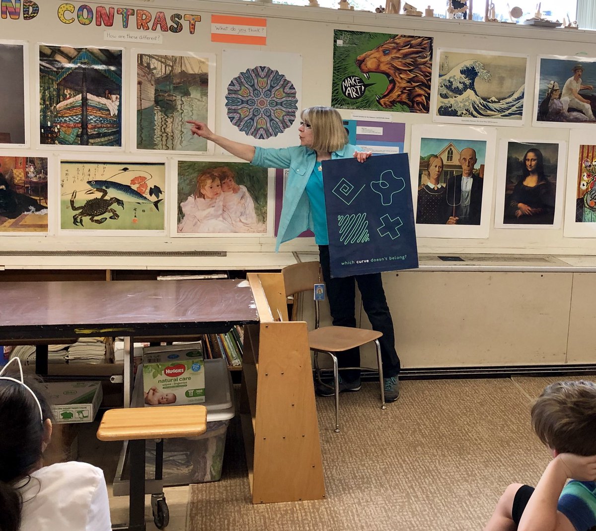 mdoconnell16's tweet photo. When Math and Art intersect #WODB #connections Thanks Mrs Blum @PFDoyonSchool for using #WODB to discuss 4 pieces of art @Trianglemancsd https://t.co/510y7ko83N