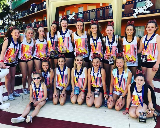 utahfusion's tweet photo. Bright and early... FUSION HOT SHOTS had a great practice this morning!!! SO EXCITED to watch them slay the mat at THE SUMMIT tomorrow!!!! #fusionswag #fusionhotshots #summit2k18 https://t.co/SEynSGI2xX https://t.co/DxAcqCbg6c