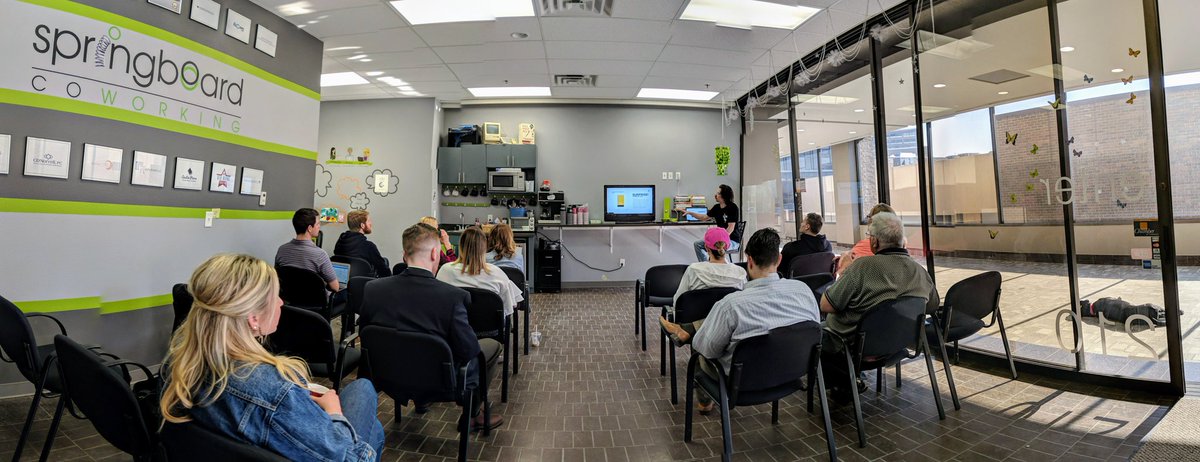 #FirstFridayCoffee at <a href="/SpringboardCowo/">SpringboardCoworking</a> with <a href="/HoneywaveMedia/">Honeywave Media</a>... Get to know your startup community!