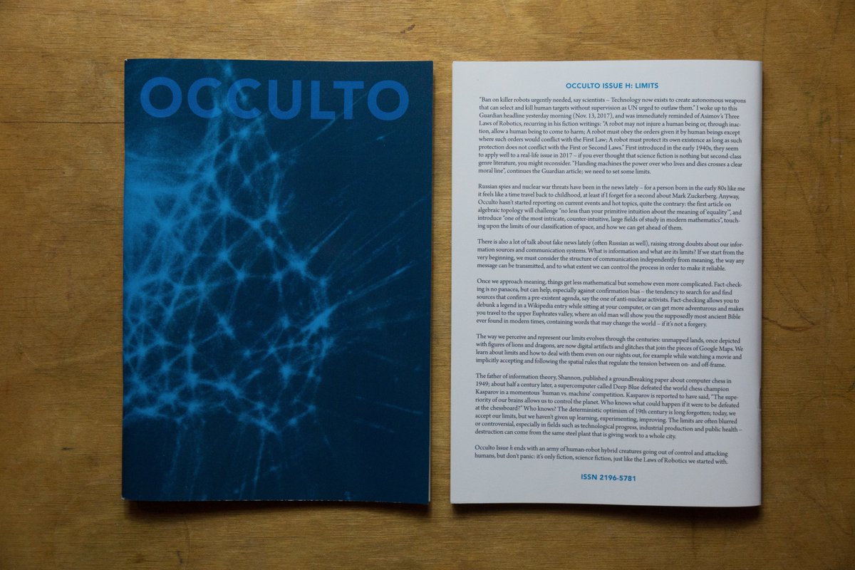 nanabianca's tweet image. Find Occulto @missreadberlin starting today until Sunday @HKW_Berlin #missread2018 #publishing #Berlin