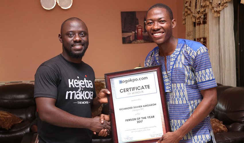 RevolvePlus's tweet photo. Lawyer Nti Receives 2017 @nogokpo Person of The Year Award https://t.co/uWBu3imhTI #GBMovieNews https://t.co/RMB3Agk0d9