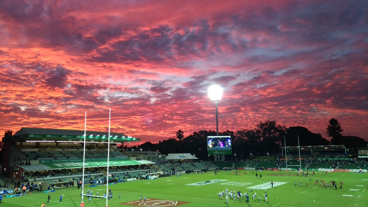 me_boyo's tweet photo. #rugby is back, and even the sky is celebrating! @westernforce @wolfmother #rugbyworldseries #WorldSeriesRugby https://t.co/Hi4sPPTkw5