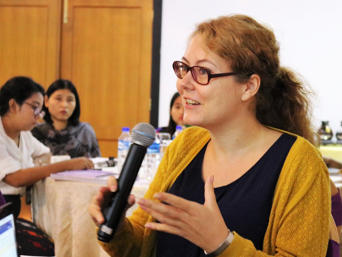AGIPPMyanmar's tweet photo. AGIPP has conducted 8th IOs/INGOs Coordination Meeting at Taw Win Garden Hotel on May 3. Before closing, attendees shared and updated about their working on Women, Peace and Security activities. 29 participants from 16 International and national organizations attended the meeting https://t.co/qOn9SeRRzO
