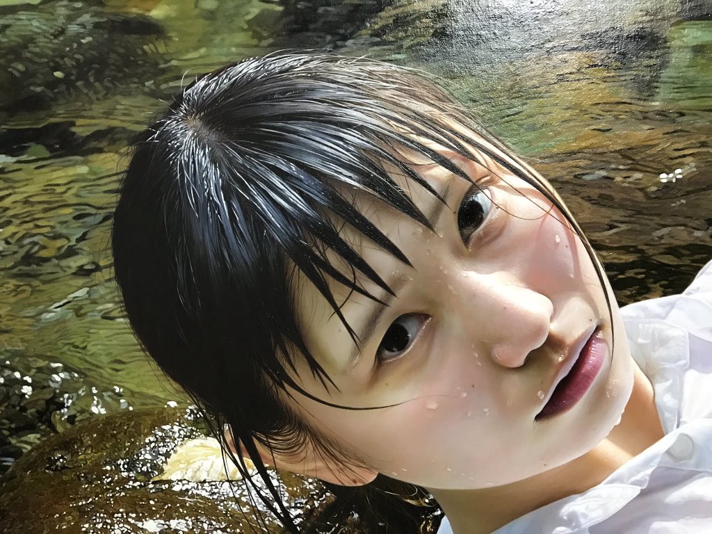 Seniman Jepang ini buat lukisan dari cat minyak, hasilnya seperti foto