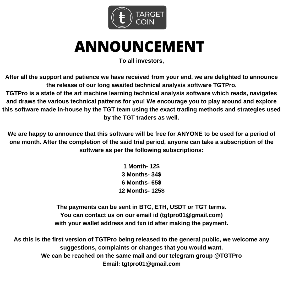 TargetCoin's tweet photo. New Announcements. https://t.co/T6jxPon5cd