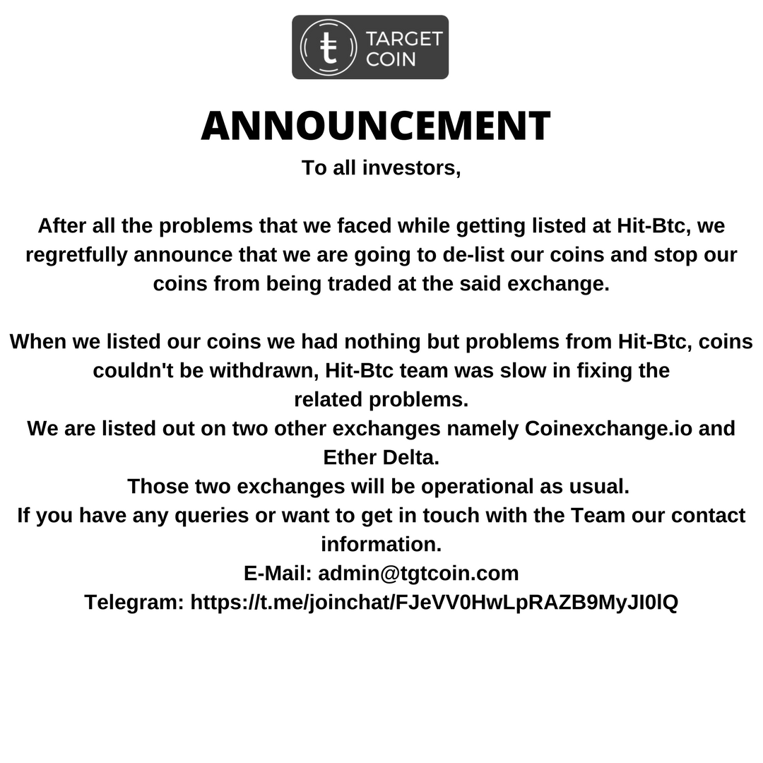 TargetCoin's tweet photo. New Announcements. https://t.co/T6jxPon5cd