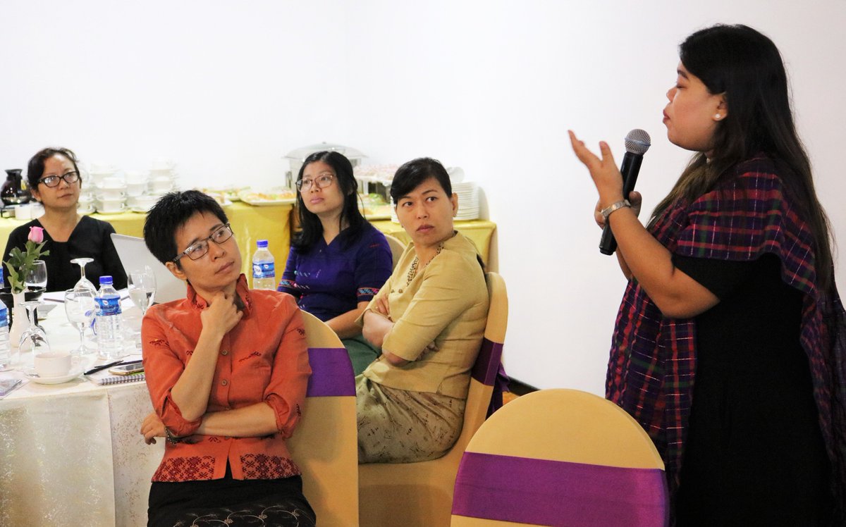 AGIPPMyanmar's tweet photo. AGIPP has conducted 8th IOs/INGOs Coordination Meeting at Taw Win Garden Hotel on May 3. Before closing, attendees shared and updated about their working on Women, Peace and Security activities. 29 participants from 16 International and national organizations attended the meeting https://t.co/qOn9SeRRzO