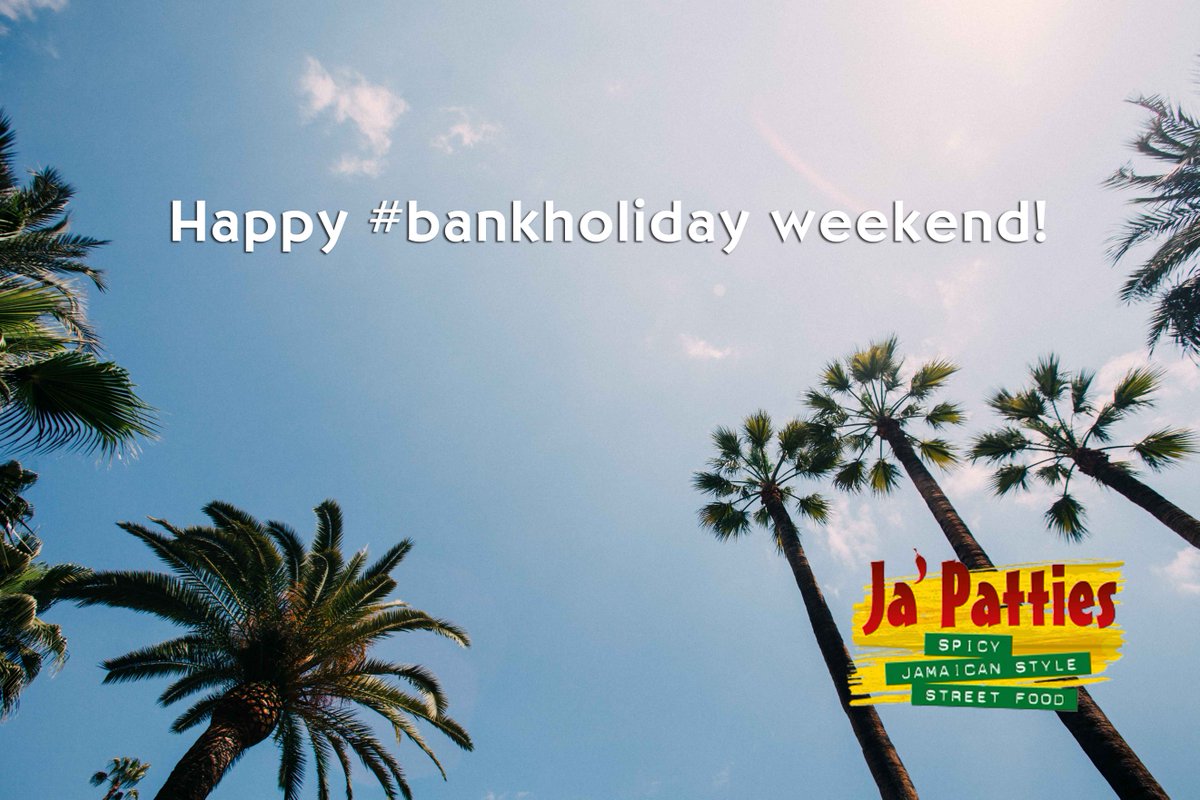 The bank holiday weekend is here! However you plan to spend it, make sure you grab a delicious Ja'Patty - a perfect on-the-go treat! #Maybankholiday