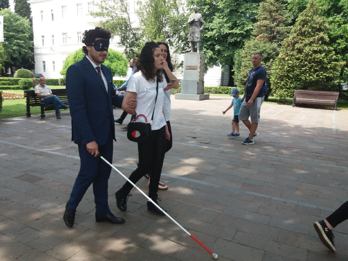 PRcentar's tweet photo. Simulacija @UMHCG povodom obilježavanja Evropskog dana samostalnog života #OSI IndependentLiving #IL #ENILilDAY #ILDAY2018 https://t.co/1r1QR6CLDp
