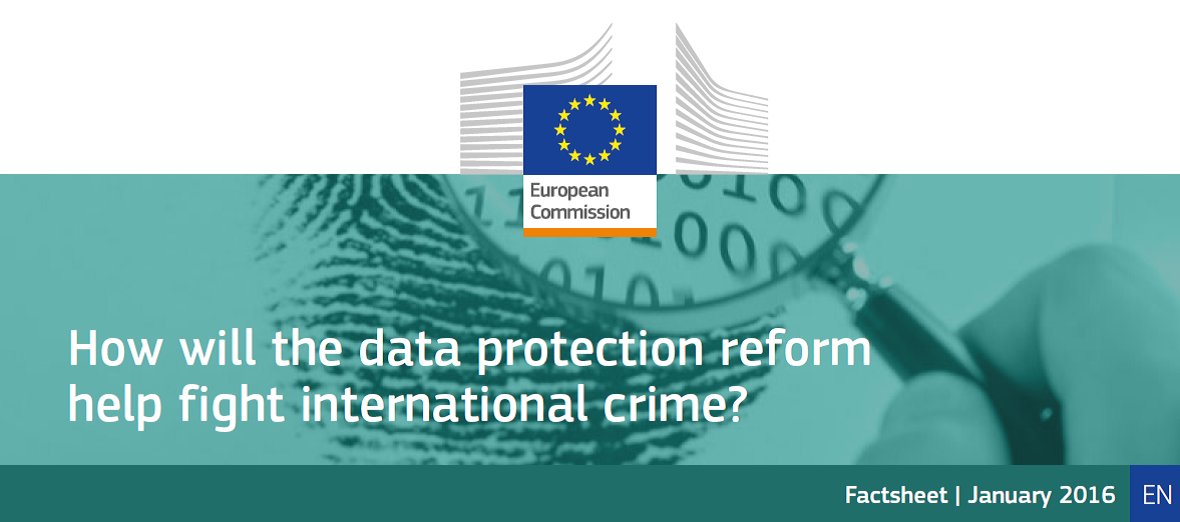 EU_Justice's tweet photo. #GDPR kicks in on 25 May, but new #dataprotection rules for law enforcers kick in a bit earlier. From 6 May police & judges must make sure they process personal data lawfully, fairly and only for the purpose of fighting crime. #PoliceDirective https://t.co/PpTerOIk39 https://t.co/kNrjchQuH9