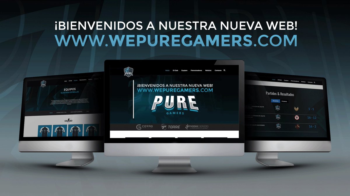 wepureGamers's tweet photo. ¡NUEVA WEB!

Tenemos el honor de presentaros la nueva y renovada web en la que podréis encontrar todo lo relacionado con nosotros! 

Este gran lavado de cara a sido posible gracias a:

Diseño de imagenes:
@CerroGraphics 

Diseño web y creación:
@igrafiq 

https://t.co/ZwXdkopWEm https://t.co/P7lt2fiFCa