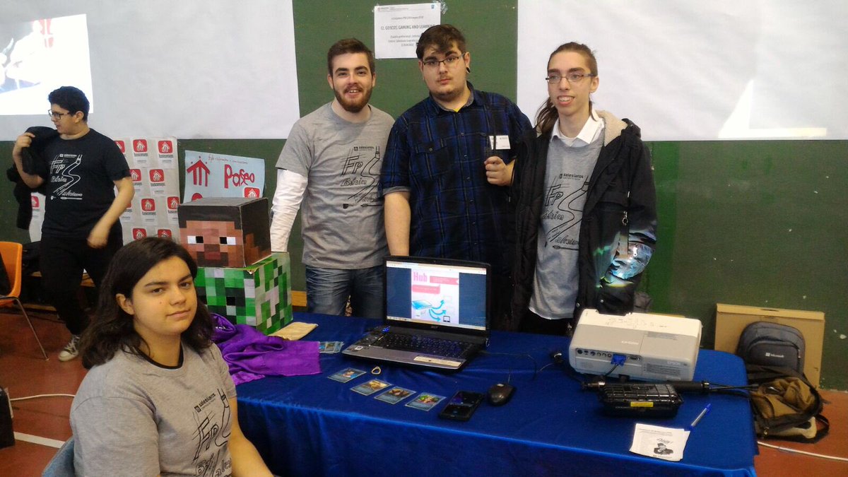 Salesian_Boscos's tweet photo. Los alumnos de 2° FPB de Informática y Electricidad han presentado el proyecto #Goscos en el I Certamen de Proyectos de FPB  en Madrid 👏🏼 https://t.co/GzkbNRApbI