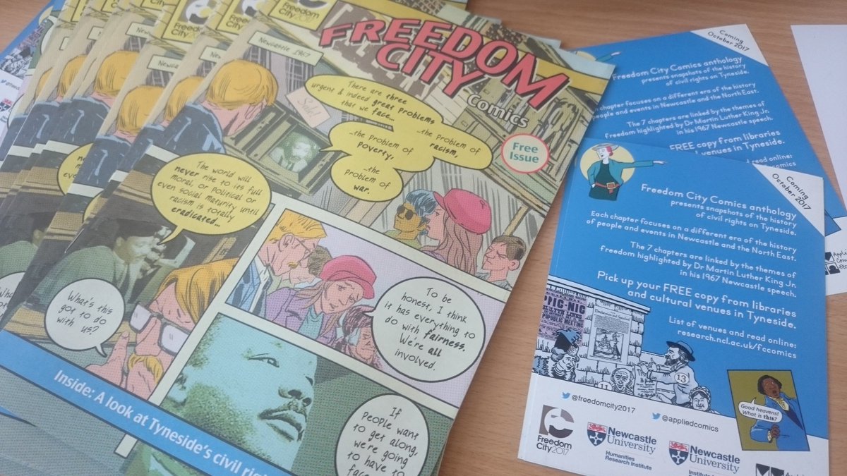 appliedcomics's tweet photo. Pick up a copy of #FreedomCityComics this Saturday 5th May #FreeComicBookDay
#FCBD2018. Limited quantities in comic shops, and/or read free online https://t.co/wWboJjUt3P https://t.co/1LnSy15l8B