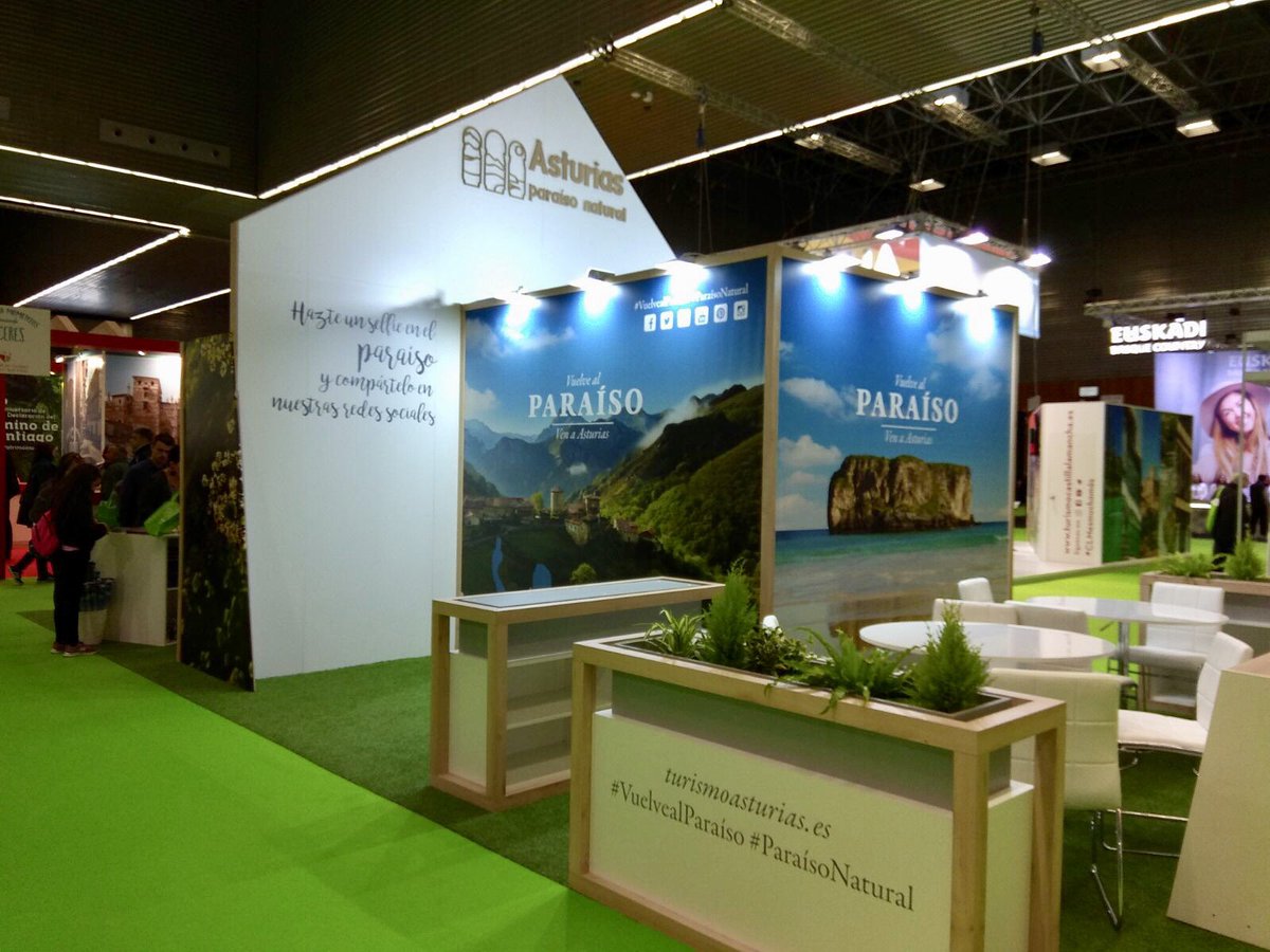 Desde hoy hasta el domingo <a href="/TurismoAsturias/">TurismoAsturias</a> de promoción en la feria <a href="/Expovacaciones/">Expovacaciones</a> en #Bibao