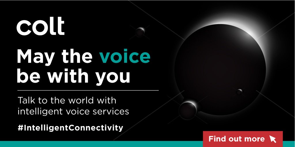 Colt_Technology's tweet photo. Use the force to keep your business agile. Grow to new markets and introduce new service access numbers in a few clicks. This #MayTheFourth, may the voice be with you: https://t.co/rqUz8YcLXB https://t.co/kxGW8kSf8f