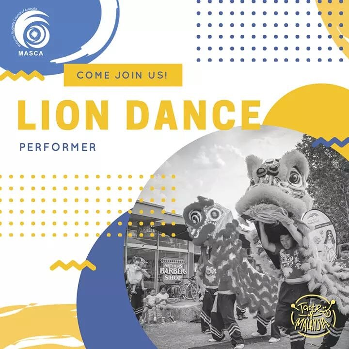 TasteofMYMelb's tweet photo. The only way to welcome in a prosperous event is with a roaring Chinese lion dance, and that’s how we’re kicking off Taste of Malaysia 2018 on Day 1 (Saturday) 10:00am. 

Prosper with the lion dance and savour in the homemade food, traditional games, and other performances. https://t.co/ByD8oOUI2F