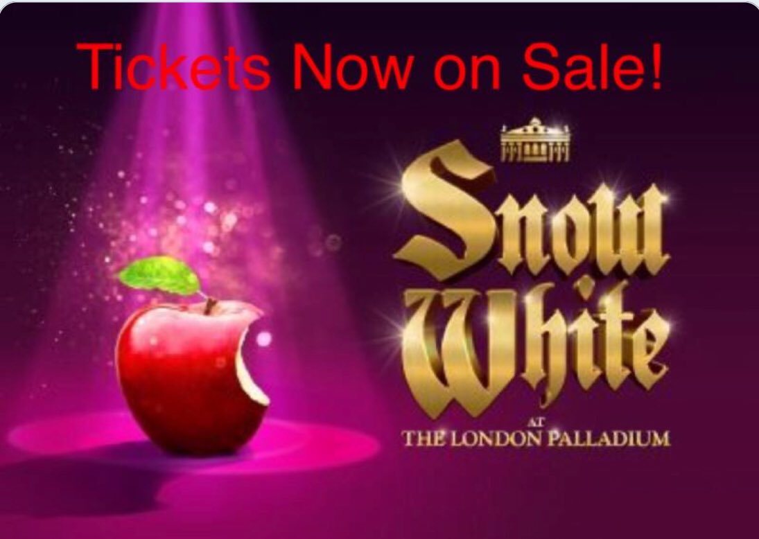 ctp_tickets's tweet photo. Tickets are now on sale for The London Palladium’s Panto Snow White. Tickets from Just £29! Check Ticket availability now by using the following link https://t.co/zJoEJACzMd https://t.co/BpYPtGzOt7