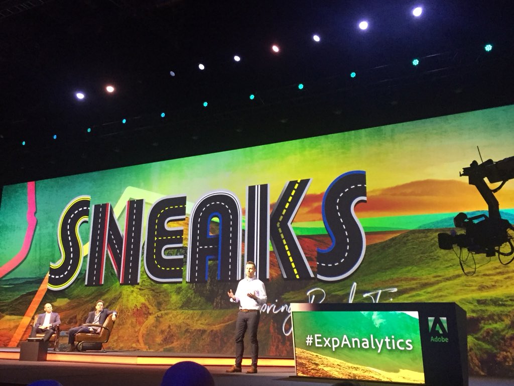 sera_holland's tweet photo. So much #awesome at #AdobeSummit #Sneaks this morning: but winners have to be #videoadai and #expanalytics - the ability to support creative decision making in minutes not weeks inspiring (&amp; if it doesn’t scare you a little, it’s not innovation) https://t.co/TDfRIYY7mQ
